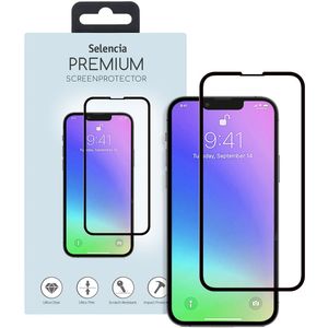 Selencia Gehard Glas Premium Screenprotector voor de iPhone 13 Mini - Zwart