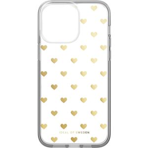 iDeal of Sweden Clear Case voor de iPhone 14 Pro Max - Golden Hearts