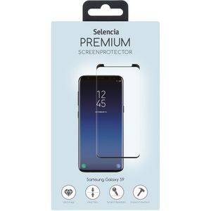 Selencia Gehard Glas Premium Screenprotector voor Samsung Galaxy S9 Plus - Zwart