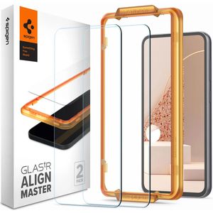 Spigen AlignMaster Full Screenprotector 2 Pack voor de Samsung Galaxy S23 FE - Transparant