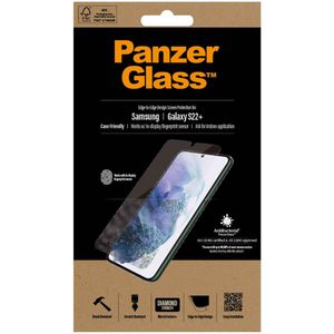 PanzerGlass Anti-Bacterial Case Friendly Screenprotector voor de Samsung Galaxy S22 Plus - Zwart