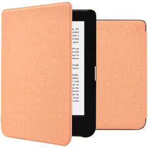 iMoshion Canvas Sleepcover Bookcase voor de Kobo Clara 2E / Tolino Shine 4 - Peach