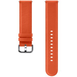 Originele Leather Band voor de Samsung Galaxy Watch 4 / 5 / 6 - 20 mm - M/L - Oranje