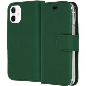 Accezz Wallet Softcase Bookcase voor de iPhone 12 Mini - Groen