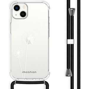 iMoshion Design hoesje met koord voor de iPhone 14 Plus - Paardenbloem - Wit