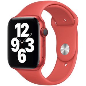 Sport Band voor de Apple Watch Series 1-9 / SE / Ultra (2) - 42/44/45/49 mm - Crimson Red