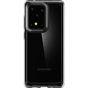Spigen Ultra Hybrid Backcover voor de Samsung Galaxy S20 Ultra - Transparant