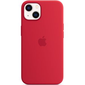 Apple Silicone Backcover MagSafe voor de iPhone 13 - Rood