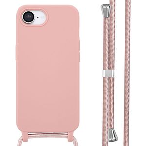 imoshion Siliconen hoesje met koord voor de Apple iPhone 16e - Sand Pink