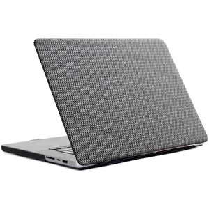 Selencia Geweven Cover voor de MacBook Pro 16 inch (2021) / Pro 16 inch (2023) M3 chip - A2485 / A2780 / A2919 - Grijs