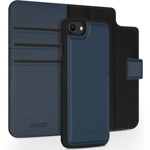 Accezz Premium Leather 2 in 1 Wallet Bookcase voor de iPhone SE (2022 / 2020) / 8 / 7 / 6(s) - Donkerblauw