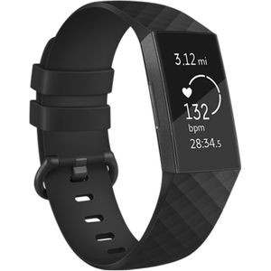 iMoshion Siliconen bandje voor de Fitbit Charge 3 / 4 - Zwart