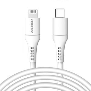 Accezz Lightning naar USB-C kabel voor de iPhone 14 Plus - MFi certificering - 2 meter - Wit