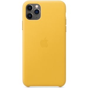 Apple Leather Backcover voor de iPhone 11 Pro Max - Meyer Lemon