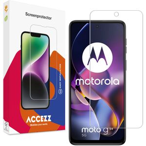 Accezz Gehard Glas Screenprotector voor de Motorola Moto G54 - Transparant