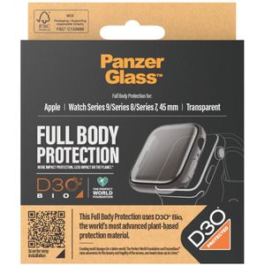 PanzerGlass Full Body Case voor Apple Watch Series 9 - 45 mm - Transparant