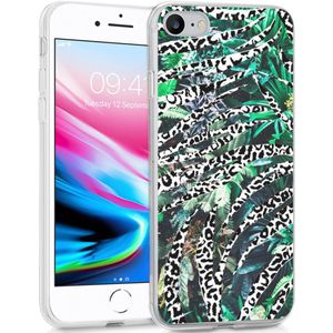 iMoshion Design hoesje voor de iPhone SE (2022 / 2020) / 8 / 7 / 6s - Jungle - Wit / Zwart / Groen