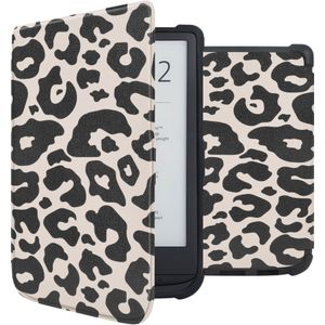 iMoshion Design Slim Soft Case Sleepcover voor de Pocketbook Touch Lux 5 / HD 3 / Basic Lux 4 / Vivlio Lux 5 - Leopard