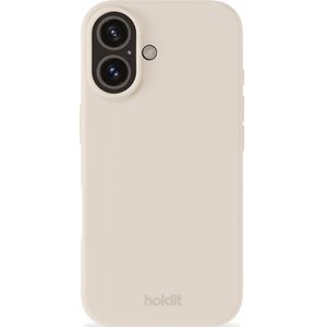 Holdit Silicone Case voor de iPhone 16 - Light Beige