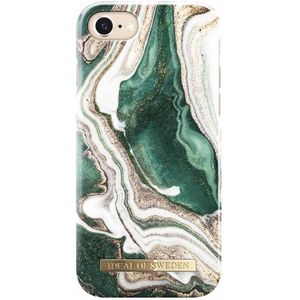 iDeal of Sweden Fashion Backcover voor iPhone SE (2022 / 2020) / 8 / 7 / 6(s) - Golden Jade Marble