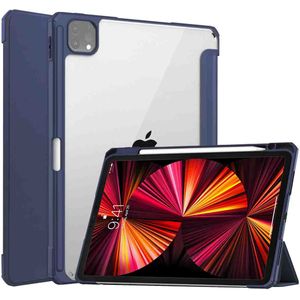 imoshion Trifold Hardcase Bookcase voor de iPad Pro 11 (2018/2020/2021/2022) - Donkerblauw