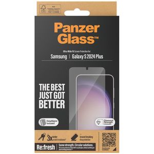 PanzerGlass Refresh Ultra-Wide Fit Anti-Bacterial Screenprotector incl. applicator voor de Samsung Galaxy S24 Plus
