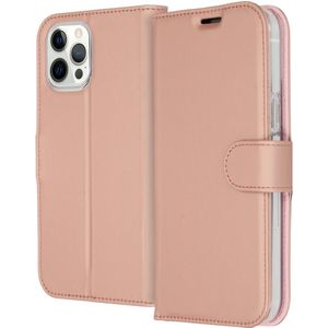 Accezz Wallet Softcase Bookcase voor de iPhone 12 Pro Max - Rosé Goud