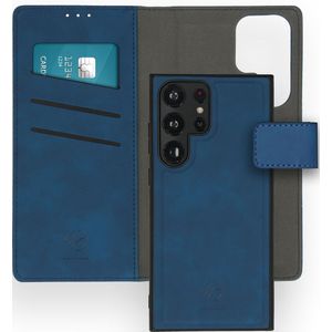 iMoshion Uitneembare 2-in-1 Luxe Bookcase voor de Samsung Galaxy S23 Ultra - Blauw