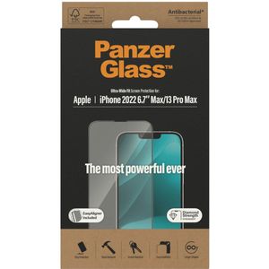 PanzerGlass Ultra-Wide Fit Anti-Bacterial Screenprotector incl. applicator voor de iPhone 14 Plus