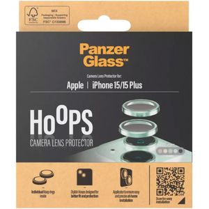 PanzerGlass Camera Protector Hoop Optic Rings voor de iPhone 15 / 15 Plus - Green