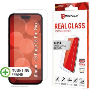 Displex Screenprotector Real Glass voor de iPhone 15 Plus / 15 Pro Max