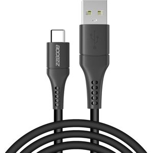 Accezz USB-C naar USB kabel voor de Huawei P30 Lite - 2 meter - Zwart