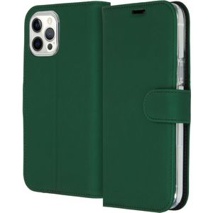 Accezz Wallet Softcase Bookcase voor de iPhone 12 Pro Max - Groen