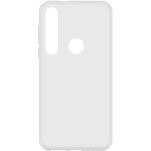 Softcase Backcover voor de Motorola Moto G8 Plus - Transparant