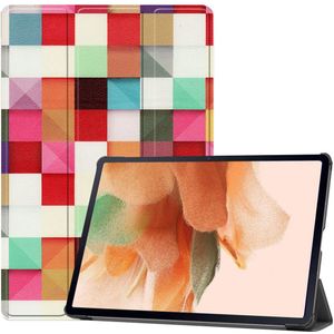 iMoshion Design Trifold Bookcase voor de Samsung Galaxy Tab S8 Plus / S7 Plus / Tab S7 FE 5G - Kleurtjes
