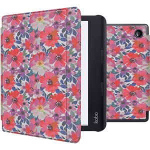 iMoshion Design Slim Hard Case Sleepcover met stand Kobo Sage / Tolino Epos 3 - Flower Watercolor
