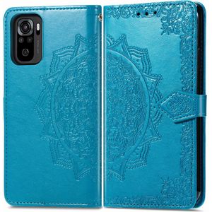 iMoshion Mandala Bookcase voor de Xiaomi Redmi Note 10 (4G) / Note 10S - Turquoise