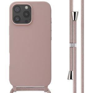 imoshion Siliconen hoesje met koord voor de iPhone 16 Pro Max - Sand Pink