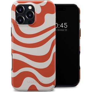 Selencia Vivid Tough Backcover met MagSafe voor de Apple iPhone 16 Pro Max - Dream Swirl Orange