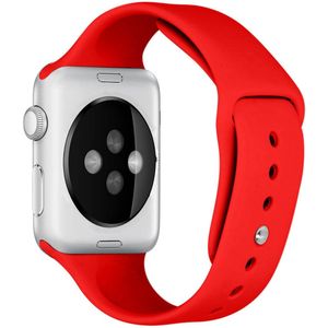iMoshion Siliconen bandje voor de Apple Watch Series 1-9 / SE / Ultra (2) - 42/44/45/49 mm  - Rood
