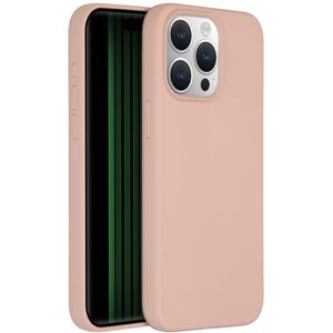 Accezz Liquid Silicone Backcover met MagSafe voor de Apple iPhone 15 Pro Max - Roze