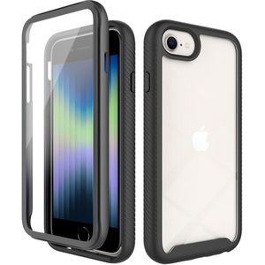 iMoshion 360° Full Protective Case voor de iPhone SE (2022 / 2020) / 8 / 7 / 6(s) - Zwart