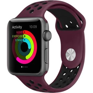 iMoshion Siliconen sport bandje voor de Apple Watch Series 1-8 / SE / Ultra - 42/44/45/49 mm  - Rood