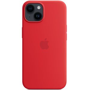 Apple Silicone Backcover MagSafe voor de iPhone 14 - Rood