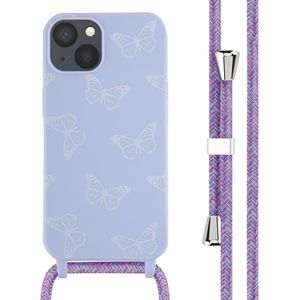 imoshion Siliconen design hoesje met koord voor de Apple iPhone 13 - Butterfly