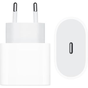 Apple Originele USB-C Power Adapter voor de Samsung Galaxy A52 (4G) - Oplader - USB-C aansluiting - 20W - Wit