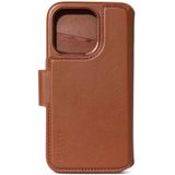 Decoded 2 in 1 Leather Detachable Wallet voor de iPhone 15 Pro Max - Bruin
