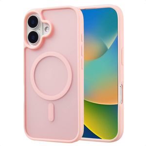 imoshion Color Guard Backcover met MagSafe voor de Apple iPhone 16 - Lichtroze
