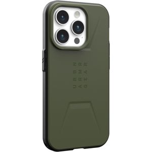 UAG Civilian Backcover MagSafe voor de iPhone 15 Pro - Olive Drab