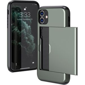 Imoshion - Backcover met Pasjeshouder - Donkergroen - Geschikt voor iPhone 11